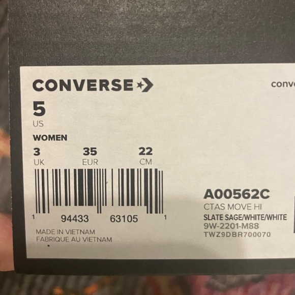 Chuck Taylor All Star Move Platform Seasonal Color, Slate color , size 5 - Picture 6 of 9